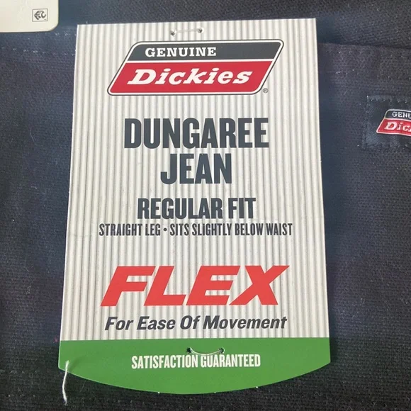Dickies Dungaree Jean Regular Fit Straight Leg Flex for ease of movement - Picture 3 of 14